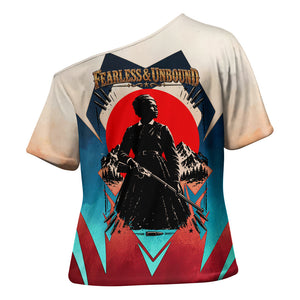 Mary Fields Cross Shoulder Shirt Vintage Western Wild West - Stagecoach Mary Black Cowgirl