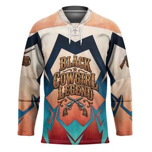 Mary Fields Hockey Jersey Vintage Western Wild West - Stagecoach Mary Black Cowgirl