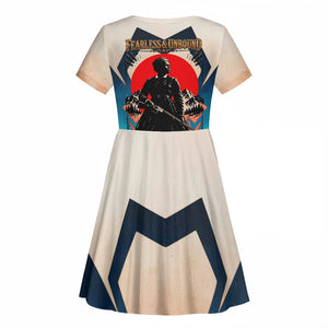 Mary Fields Kid Short Sleeve Dress Vintage Western Wild West - Stagecoach Mary Black Cowgirl