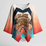 Mary Fields Kimono Sleeve Blouse Vintage Western Wild West - Stagecoach Mary Black Cowgirl