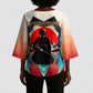 Mary Fields Kimono Sleeve Blouse Vintage Western Wild West - Stagecoach Mary Black Cowgirl