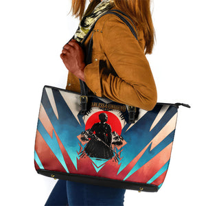 Mary Fields Leather Tote Bag Vintage Western Wild West - Stagecoach Mary Black Cowgirl
