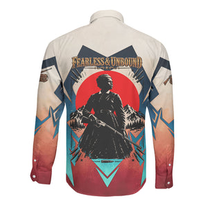 Mary Fields Long Sleeve Button Shirt Vintage Western Wild West - Stagecoach Mary Black Cowgirl