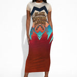 Mary Fields Short Sleeve Bodycon Dress Vintage Western Wild West - Stagecoach Mary Black Cowgirl