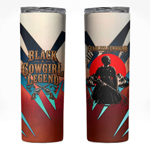 Mary Fields Skinny Tumbler Vintage Western Wild West - Stagecoach Mary Black Cowgirl