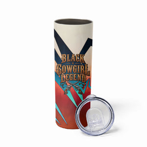 Mary Fields Skinny Tumbler Vintage Western Wild West - Stagecoach Mary Black Cowgirl