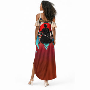 Mary Fields Summer Maxi Dress Vintage Western Wild West - Stagecoach Mary Black Cowgirl