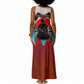 Mary Fields Tank Maxi Dress Vintage Western Wild West - Stagecoach Mary Black Cowgirl