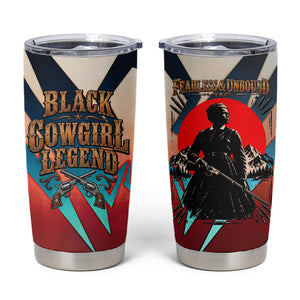 Mary Fields Tumbler Cup Vintage Western Wild West - Stagecoach Mary Black Cowgirl