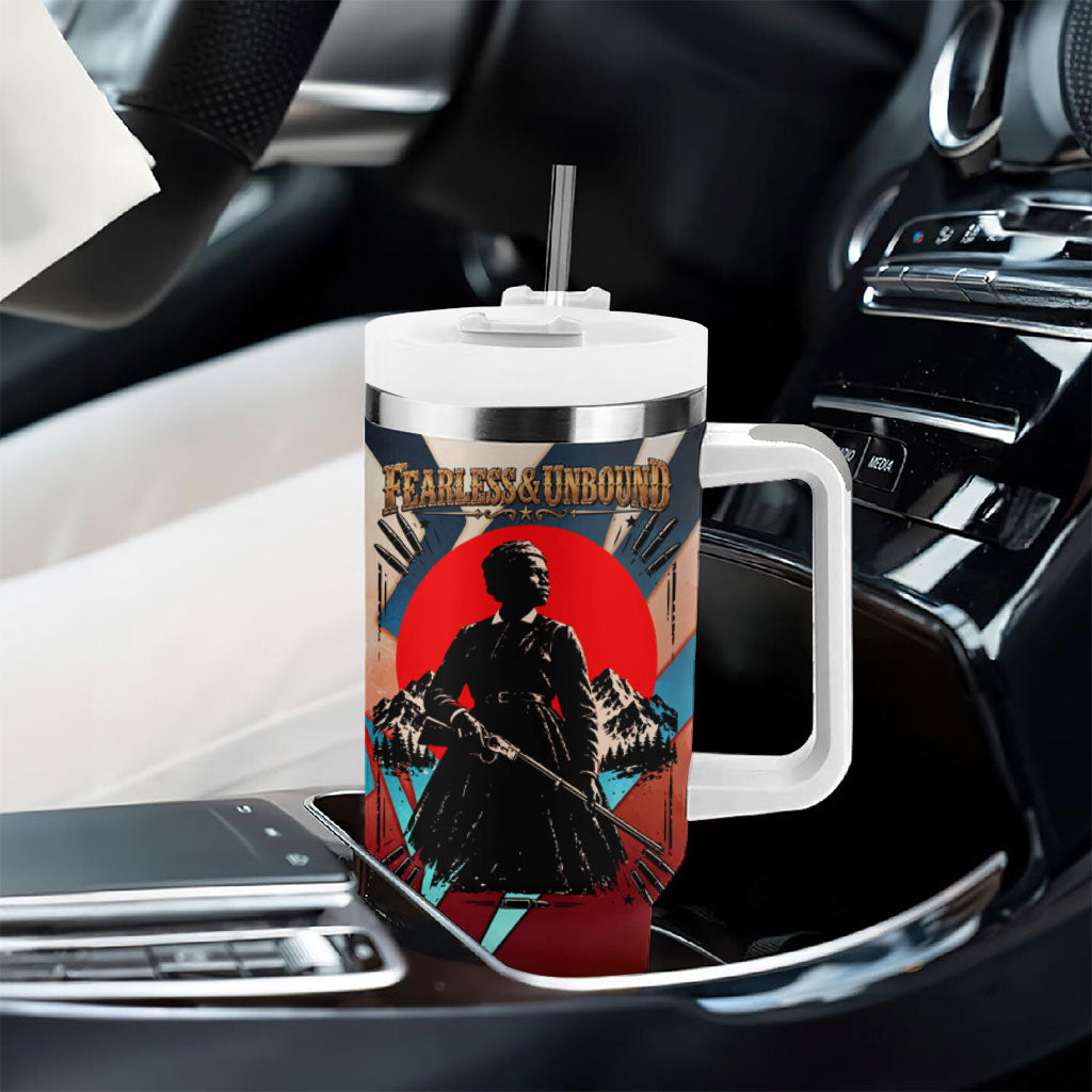 Mary Fields Tumbler With Handle Vintage Western Wild West - Stagecoach Mary Black Cowgirl