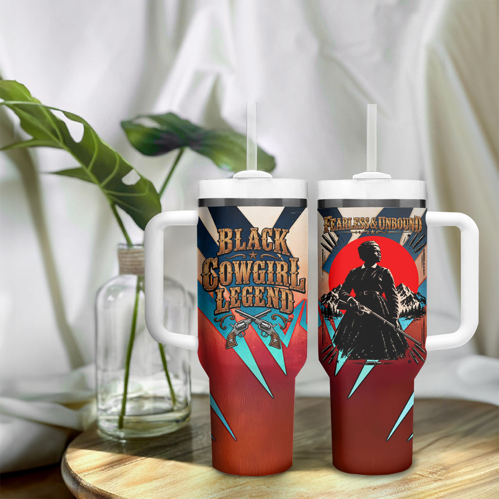 Mary Fields Tumbler With Handle Vintage Western Wild West - Stagecoach Mary Black Cowgirl