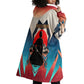 Mary Fields Wearable Blanket Hoodie Vintage Western Wild West - Stagecoach Mary Black Cowgirl