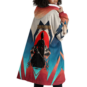 Mary Fields Wearable Blanket Hoodie Vintage Western Wild West - Stagecoach Mary Black Cowgirl