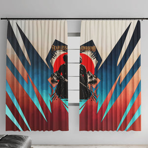 Mary Fields Window Curtain Vintage Western Wild West - Stagecoach Mary Black Cowgirl