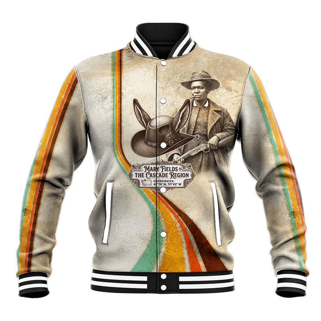 Mary Fields Stagecoach Mary Baseball Jacket Vintage Western Wild West Cascade Region Pioneer