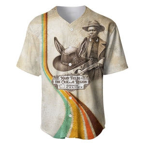 Mary Fields Stagecoach Mary Baseball Jersey Vintage Western Wild West Cascade Region Pioneer