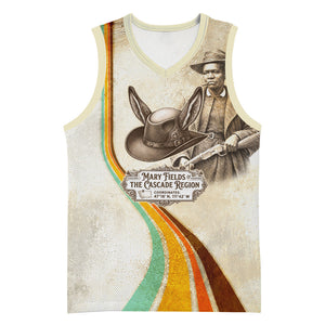 Mary Fields Stagecoach Mary Basketball Jersey Vintage Western Wild West Cascade Region Pioneer