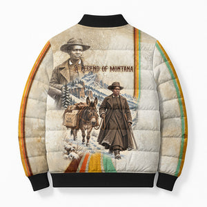 Mary Fields Stagecoach Mary Bomber Puffer Jacket Vintage Western Wild West Cascade Region Pioneer
