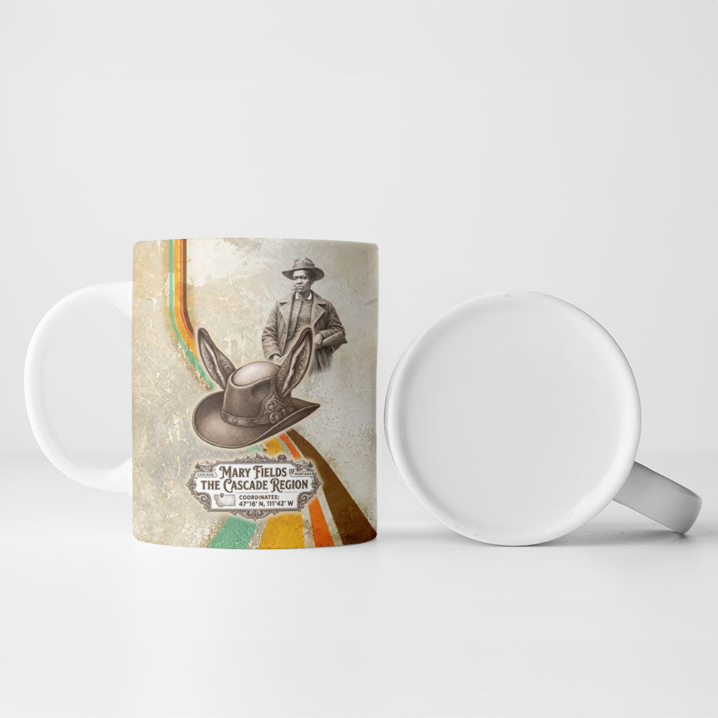 Mary Fields Stagecoach Mary Ceramic Mug Vintage Western Wild West Cascade Region Pioneer