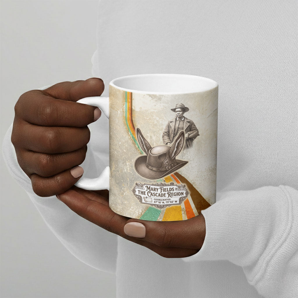 Mary Fields Stagecoach Mary Ceramic Mug Vintage Western Wild West Cascade Region Pioneer