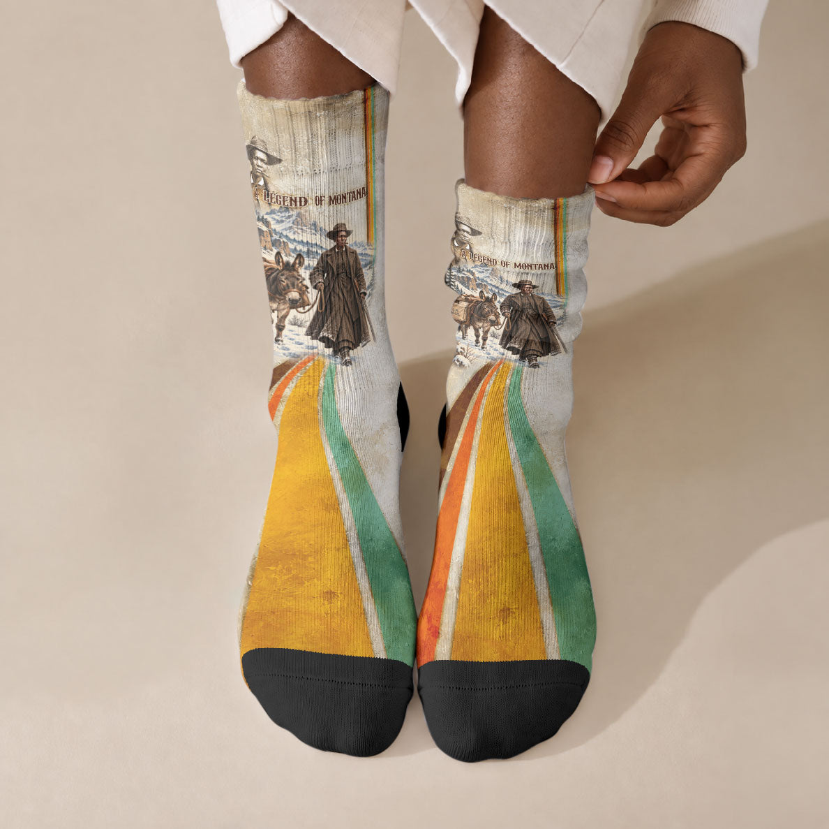 Mary Fields Stagecoach Mary Crew Socks Vintage Western Wild West Cascade Region Pioneer