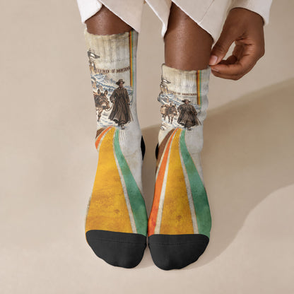 Mary Fields Stagecoach Mary Crew Socks Vintage Western Wild West Cascade Region Pioneer