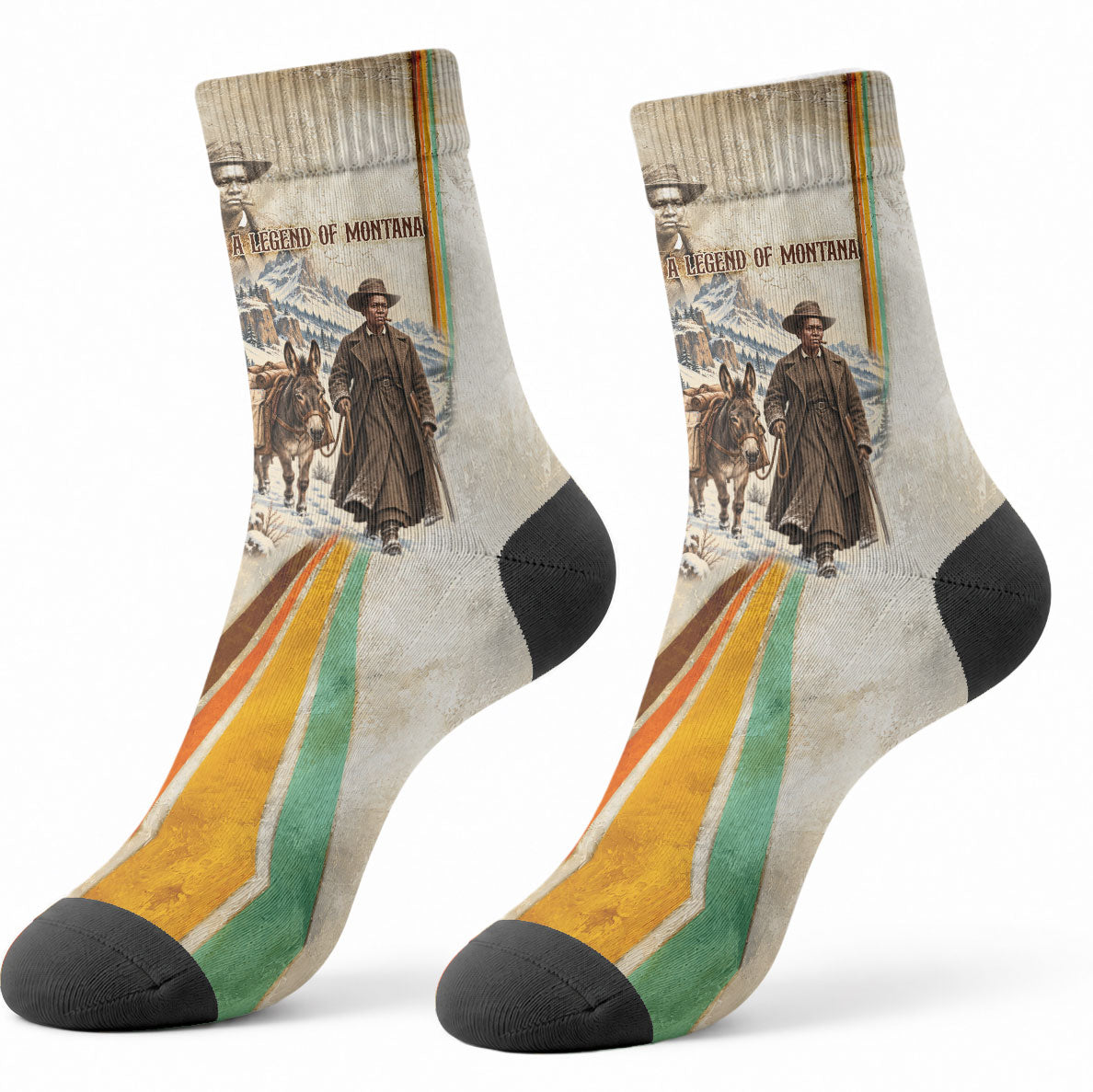 Mary Fields Stagecoach Mary Crew Socks Vintage Western Wild West Cascade Region Pioneer