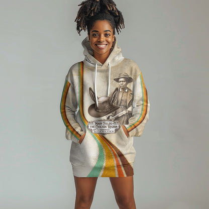 Mary Fields Stagecoach Mary Hoodie Dress Vintage Western Wild West Cascade Region Pioneer