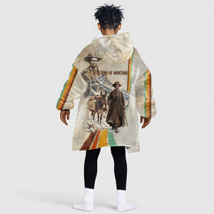 Mary Fields Stagecoach Mary Kid Wearable Blanket Hoodie Vintage Western Wild West Cascade Region Pioneer