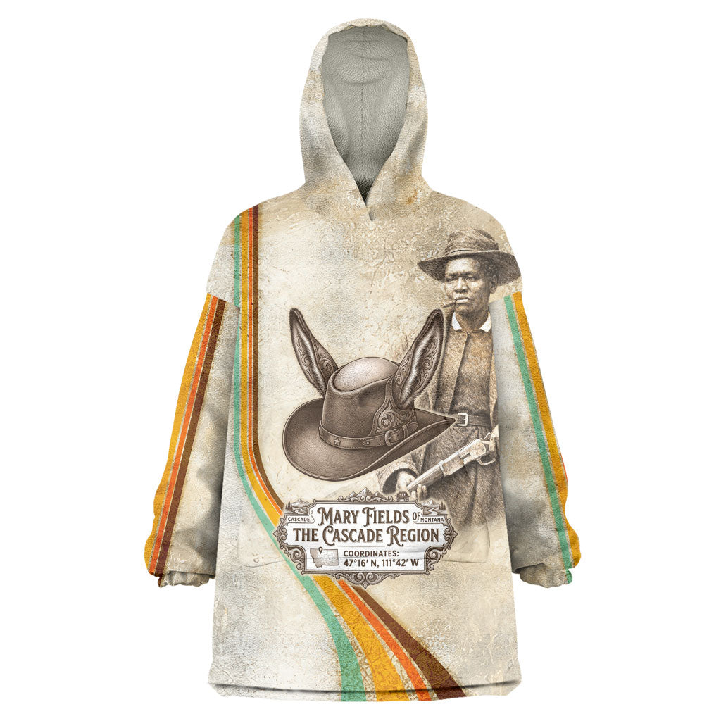 Mary Fields Stagecoach Mary Kid Wearable Blanket Hoodie Vintage Western Wild West Cascade Region Pioneer