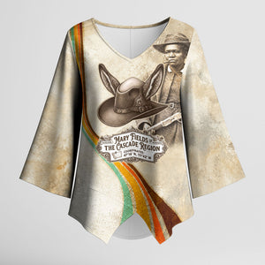 Mary Fields Stagecoach Mary Kimono Sleeve Blouse Vintage Western Wild West Cascade Region Pioneer