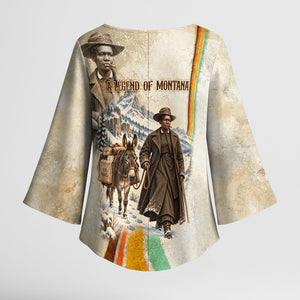 Mary Fields Stagecoach Mary Kimono Sleeve Blouse Vintage Western Wild West Cascade Region Pioneer