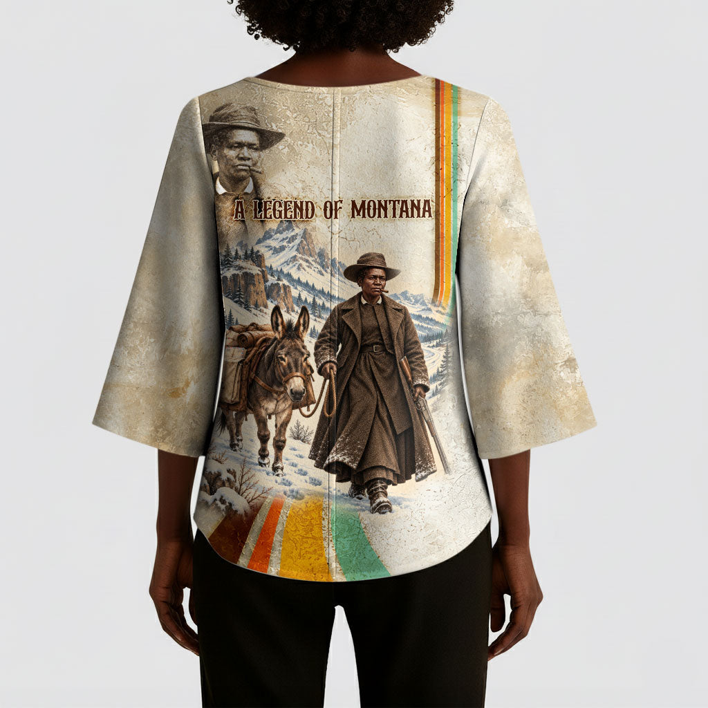 Mary Fields Stagecoach Mary Kimono Sleeve Blouse Vintage Western Wild West Cascade Region Pioneer