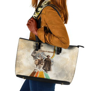 Mary Fields Stagecoach Mary Leather Tote Bag Vintage Western Wild West Cascade Region Pioneer