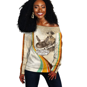 Mary Fields Stagecoach Mary Off Shoulder Sweater Vintage Western Wild West Cascade Region Pioneer