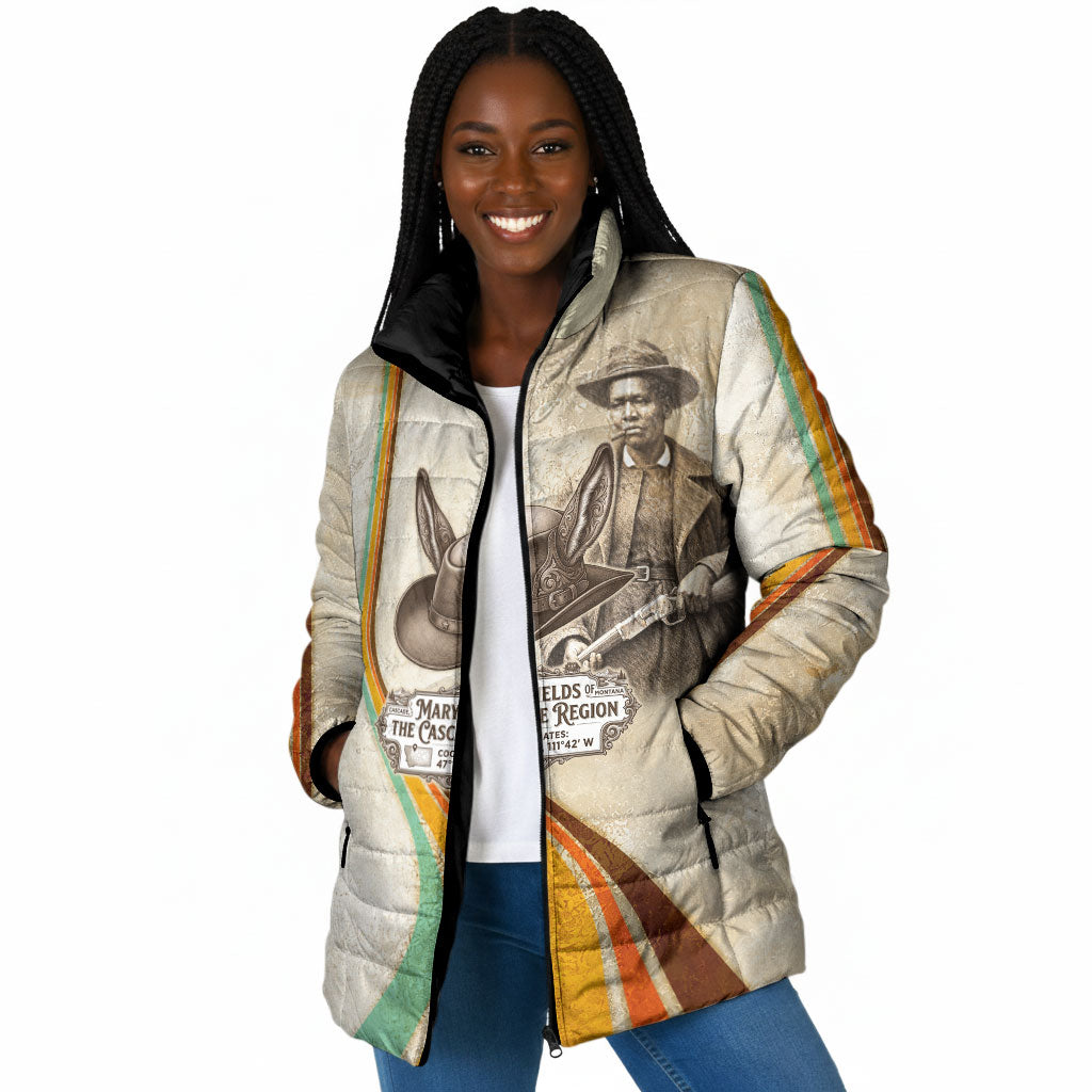Mary Fields Stagecoach Mary Padded Jacket Vintage Western Wild West Cascade Region Pioneer
