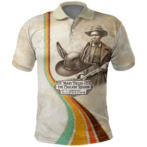 Mary Fields Stagecoach Mary Polo Shirt Vintage Western Wild West Cascade Region Pioneer
