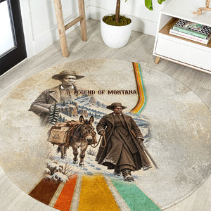 Mary Fields Stagecoach Mary Round Carpet Vintage Western Wild West Cascade Region Pioneer