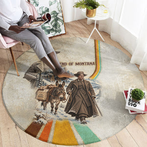 Mary Fields Stagecoach Mary Round Carpet Vintage Western Wild West Cascade Region Pioneer