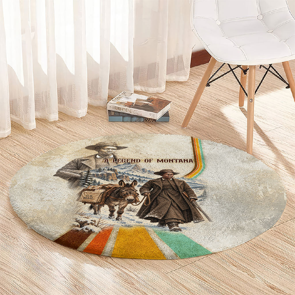 Mary Fields Stagecoach Mary Round Carpet Vintage Western Wild West Cascade Region Pioneer