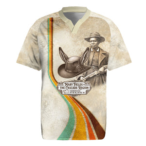 Mary Fields Stagecoach Mary Rugby Jersey Vintage Western Wild West Cascade Region Pioneer