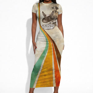 Mary Fields Stagecoach Mary Short Sleeve Bodycon Dress Vintage Western Wild West Cascade Region Pioneer