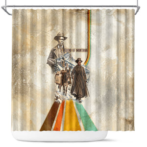Mary Fields Stagecoach Mary Shower Curtain Vintage Western Wild West Cascade Region Pioneer