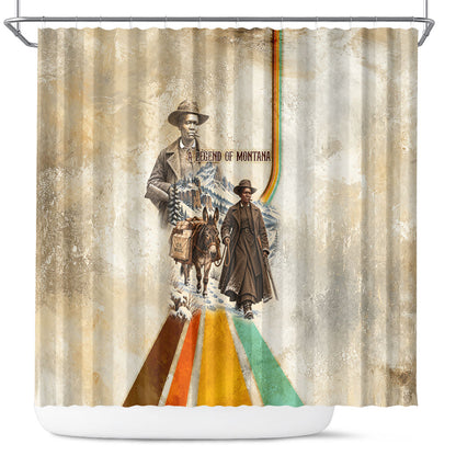 Mary Fields Stagecoach Mary Shower Curtain Vintage Western Wild West Cascade Region Pioneer