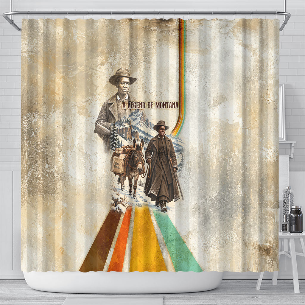 Mary Fields Stagecoach Mary Shower Curtain Vintage Western Wild West Cascade Region Pioneer