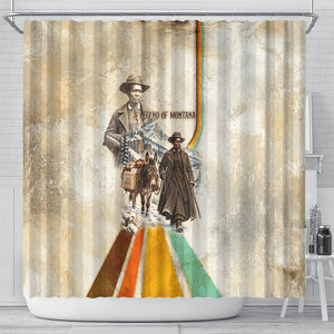 Mary Fields Stagecoach Mary Shower Curtain Vintage Western Wild West Cascade Region Pioneer