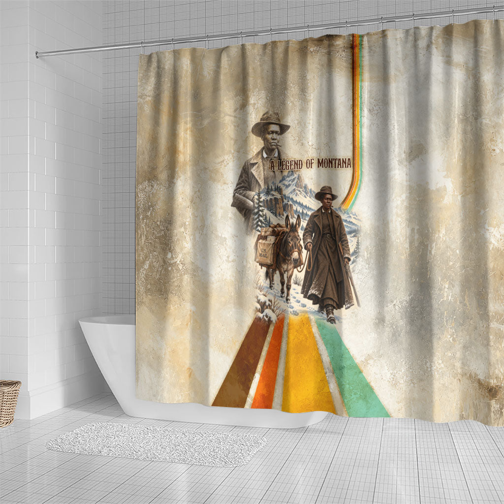 Mary Fields Stagecoach Mary Shower Curtain Vintage Western Wild West Cascade Region Pioneer