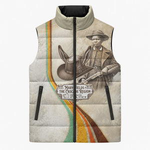 Mary Fields Stagecoach Mary Sleeveless Puffer Jacket Vintage Western Wild West Cascade Region Pioneer