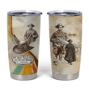 Mary Fields Stagecoach Mary Tumbler Cup Vintage Western Wild West Cascade Region Pioneer