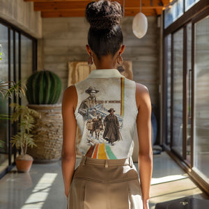 Mary Fields Stagecoach Mary Women Sleeveless Polo Shirt Vintage Western Wild West Cascade Region Pioneer